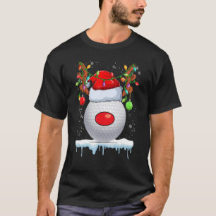 Camiseta Cafés Leves Do Natal Reindeer Santa Hat