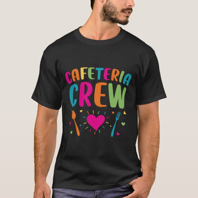 Camiseta Cafeteria Crew Almoçava Lady De Volta À Novidade E (Frente)