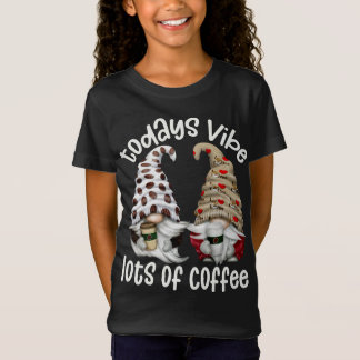 Camiseta Cafeteria Engraçado Muitos Gnomos De Café