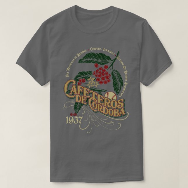 Camiseta Cafeteros de Córdoba (Frente do Design)