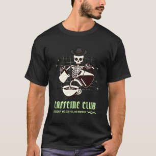 Camiseta Caffeine Club Cowboy Skeleton