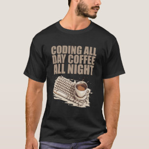 Camiseta Caffeine Coder Software Developer Engenheiro Café