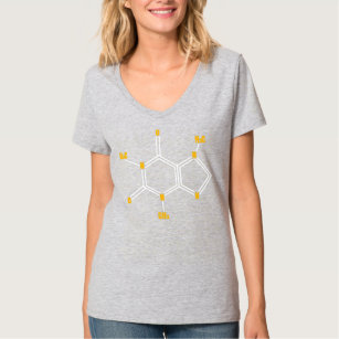 Camiseta Caffeine Molecule Science Themed Caffee Lover 