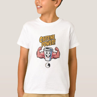 Camiseta "Caffeine Power Flex - T-Shirt de Crianças"