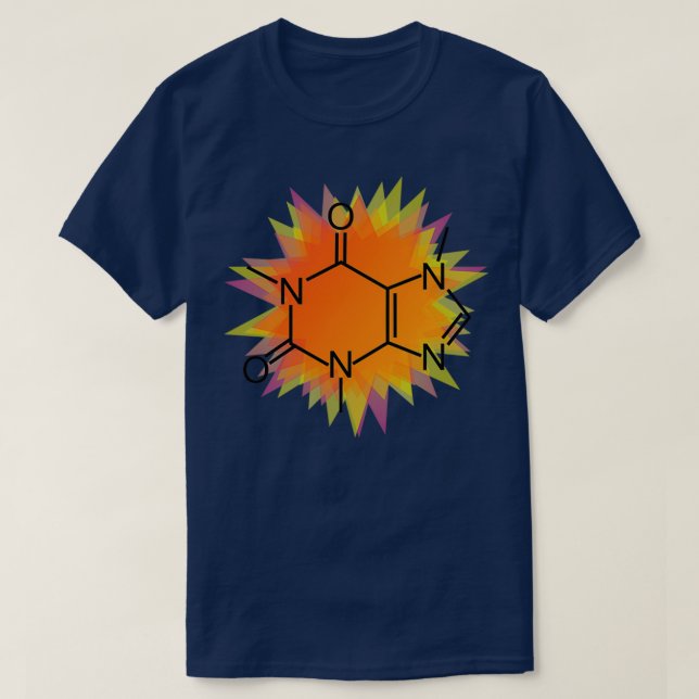 Camiseta Caffeine Sunburst (Frente do Design)