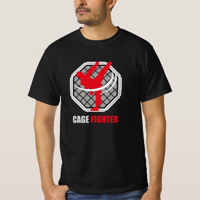 Camiseta Cage Fighter MMA Knockout (Frente)
