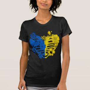 Camiseta Cage XRay Ucrânia Heart Ucrânia Love Ucrânia Ukrai