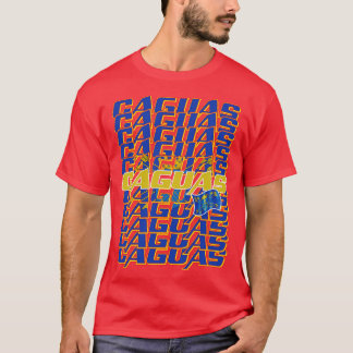 Camiseta Caguas: Texto em cascata 1