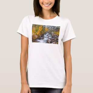 Camiseta Cai ao longo do riacho Bishop, Califórnia