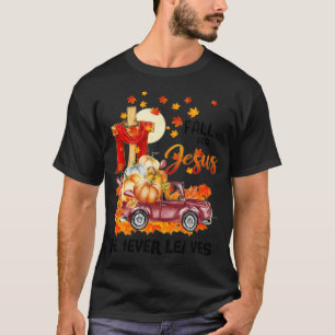 Camiseta Cai Por Jesus Ele Nunca Deixa Jesus Cruzado Christ