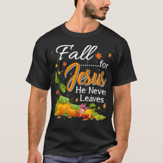 Camiseta Cai Por Jesus Ele Nunca Deixa Os Amantes Cristãos 