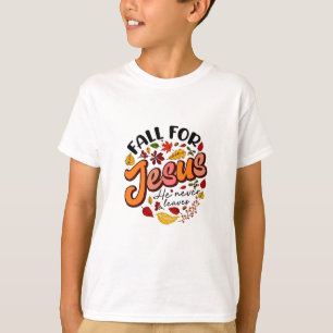 Camiseta Cai por Jesus Ele Nunca Sai Daqui