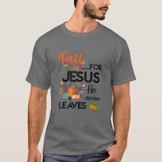 Camiseta Cai Por Jesus Que Ele Nunca Sai