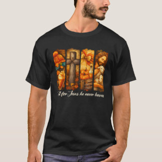 Camiseta Caia Por Jesus Ele Nunca Deixa Fé Cristã Cro