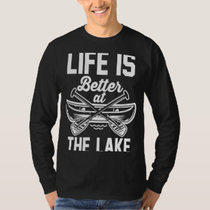Camiseta Caiaque Caiaque Caiaque Vida É Melhor No Lago