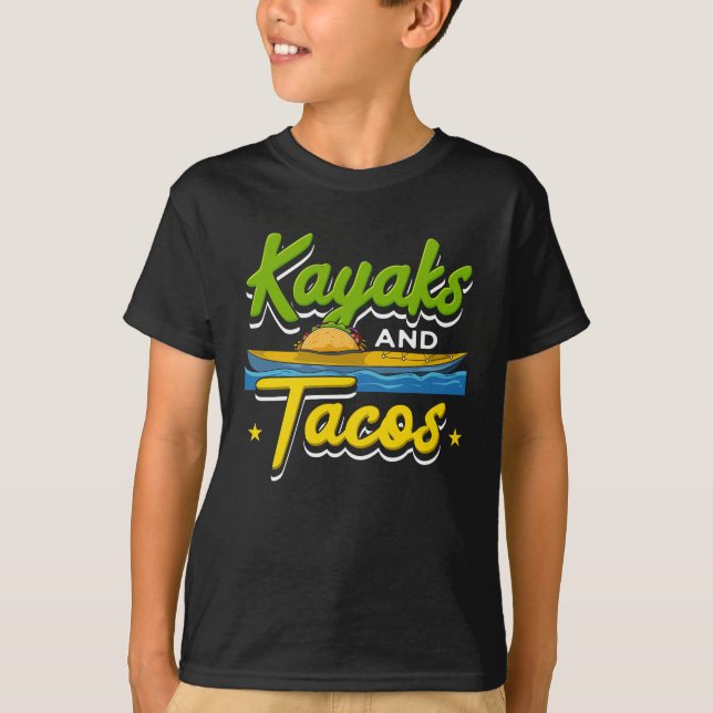 Camiseta Caiaque - Caiaques e Tacos Caiaque Divertido (Frente)