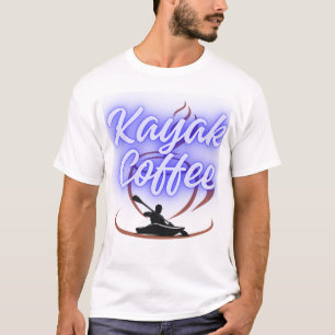 Camiseta Caiaque e Café – Amante de Café e Caiaque Divertid