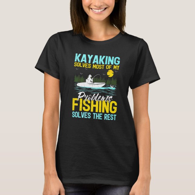 Camiseta Caiaque Resolve A Maioria Dos Meus Problemas A Pes (Frente)