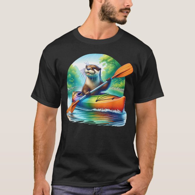 Camiseta Caiaque Rio Lúdico Caiaque Canoa (Frente)