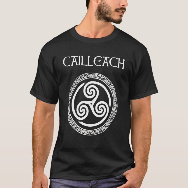 Camiseta Cailleach Celtic Goddese Do Inverno E Tempestades (Frente)