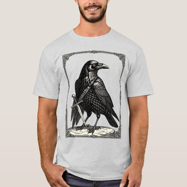 Camiseta Caim Flair de Esgrima Ave Demoníaca (Frente)