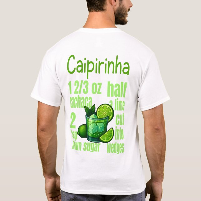 Camiseta Caipirinha T-Shirt – Classic Brazilian Cocktail (Verso)