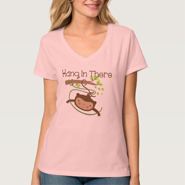 Camiseta Cair do macaco dentro lá (Frente)