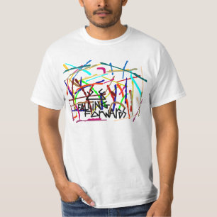 Camiseta cair envia o splatter da pintura