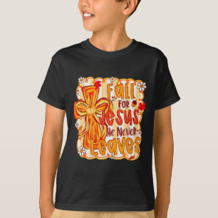 Camiseta Cair Por Jesus Ele Nunca Deixa Fé Cristã Cro