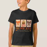 Cair Por Jesus Ele Nunca Deixa Outono Camisola Cri