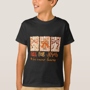 Camiseta Cair Por Jesus Ele Nunca Sai Ação de Graças Cristã