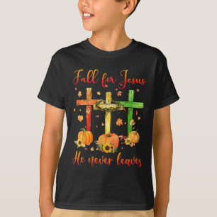 Camiseta Cair Por Jesus Ele Nunca Sai Do Autumn Christian G