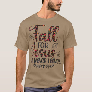 Camiseta Cair Por Jesus Ele Nunca Sai Do Outono