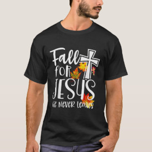 Camiseta Cair Por Jesus Nunca Deixou A Fé Cristã Rel