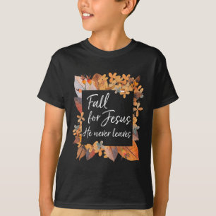 Camiseta Cair Por Jesus Nunca Deixou O Evangelho Cristão Ir