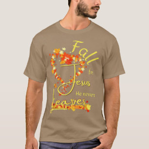 Camiseta Cair Por Jesus Nunca Deixou Pumpkin Christian A
