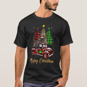 Camiseta Cairn Terrier dirigindo caminhões vermelhos Feliz 