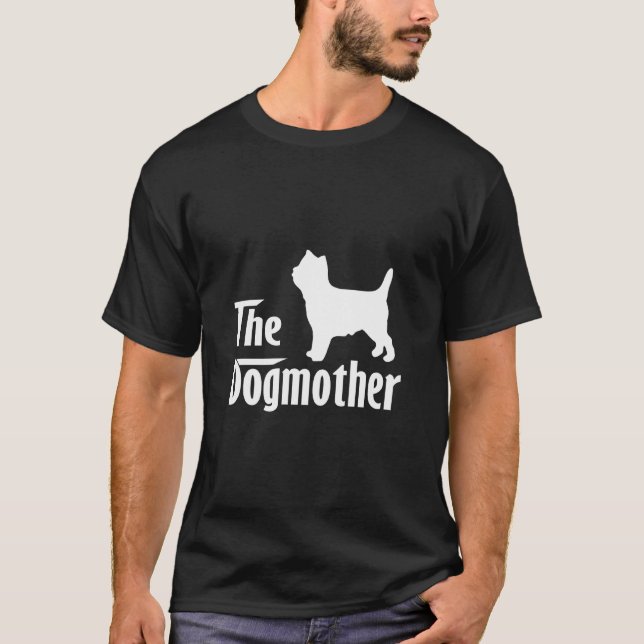 Camiseta Cairn Terrier Dog Dia de as mães mãe (Frente)
