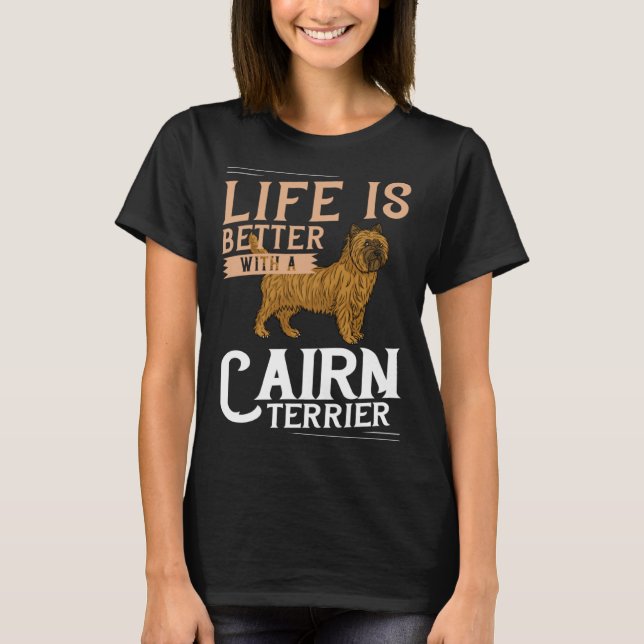 Camiseta Cairn Terrier Dog  Puppies Owner   3 (Frente)