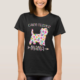 Camiseta Cairn Terrier Mama Floral Dog Mom Mothers Day