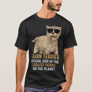 Camiseta Cairn Terrier Offcial Dog Das Pessoas Mais Frescas