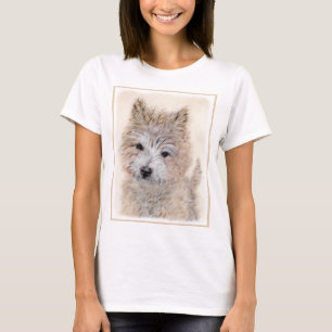 Camiseta Cairn Terrier Puppy Painting - Arte Original De Cã