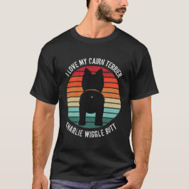 Camiseta Cairn Terrier Retro Sunset Dog Bumbum T-Shirt