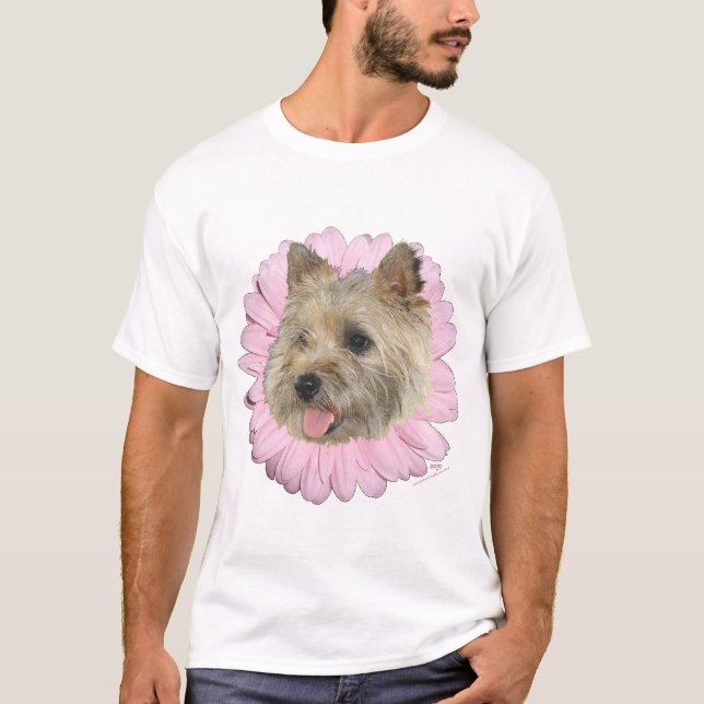 Camiseta Cairn Terrier Springtime Flower (Frente)