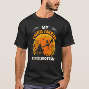 Camiseta Cairn Terrier Viaja como Passageiro Cão Cairn Ter