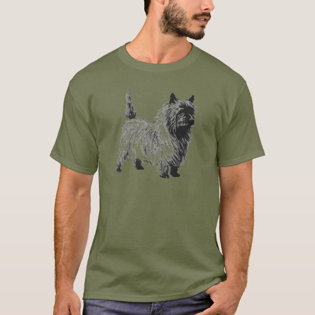 Camiseta Cairn Terrier - Vintage (Frente)