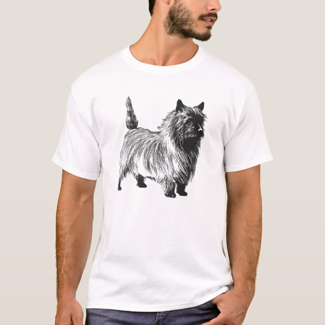 Camiseta Cairn Terrier - Vintage T-Shirt (Frente)