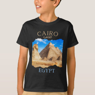 Camiseta Cairo Egito Pirâmides cairo' Em Árabe Egípcio Vac