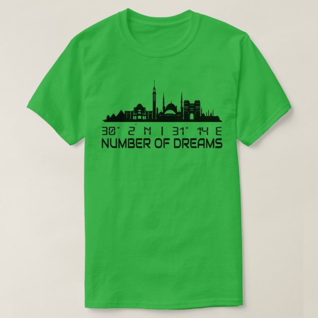 Camiseta Cairo Skyline Gps coordena o Egito 1 (Frente do Design)