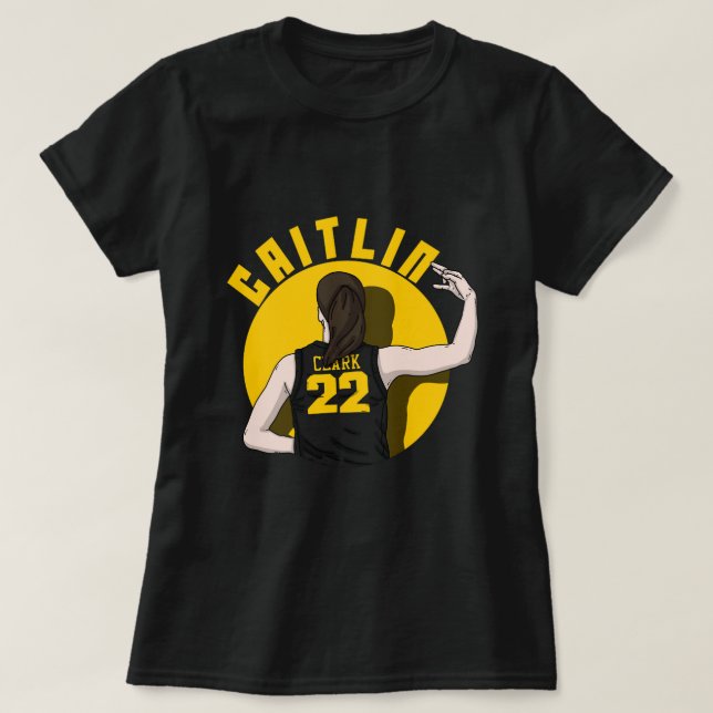 Camiseta Caitlin Clark Back T-Shirt (Frente do Design)